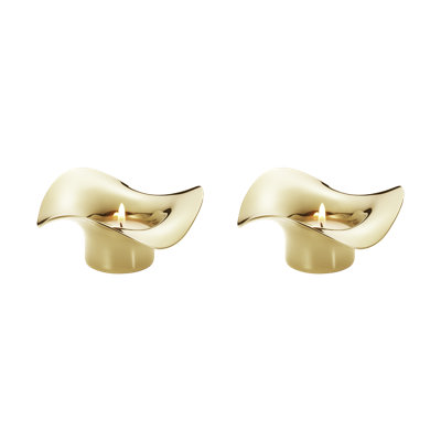 Cobra 2 Piece Stainless Steel Tabletop Tealight Set