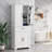 Dorry 72"H Bathroom Storage Cabinet with Adjustable Shelf and Drawer Multiple Storage Space Closet System-654517106