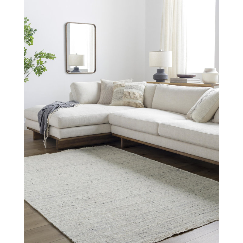 Hamburg Hand Tufted Wool Area Rug, Rectangle 2' x 3'