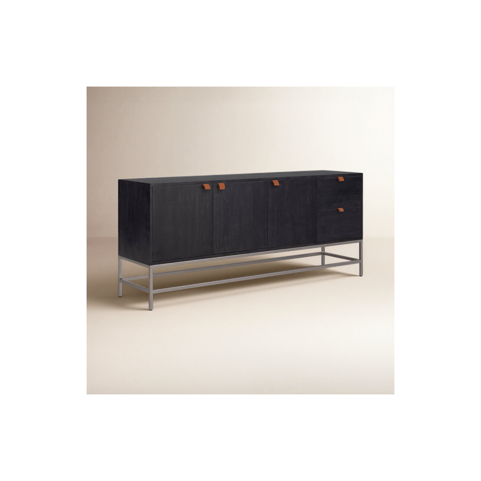 Loki 72'' Sideboard, Black Wash Poplar