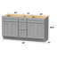 Base de meuble-lavabo double 60 po seulement-96631520