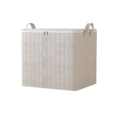 Storage Bins with Lids & Reinforced Handles, Closet Organizers and Storage, Clothes Storage Bags or Moving Packing Bags, Storage Basket Containers for Blanket, Comforter, Pillow, Bedding