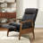 Penning Walnut Breathable Leather Push-Back Recliner-102834352