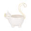 Scarbrough Kitty Trinket Tray, White and Gold Ceramic Jewelry Holder and Organizer-1463137891