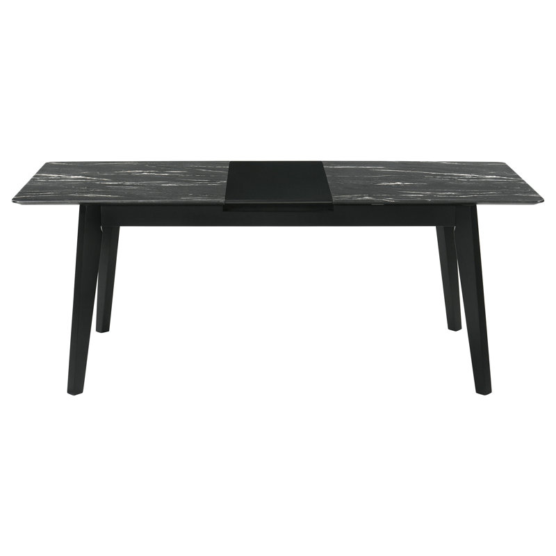 Dining Table with Self-Storing Extension Leaf