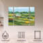 Ensemble de 3 panneaux muraux - Grace Popp «Idyllic Valley I», art mural sur toile pour le salon, la chambre à coucher ou le bureau 