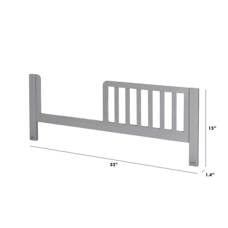 Barrière de lit pour tout-petit Maki, Gris