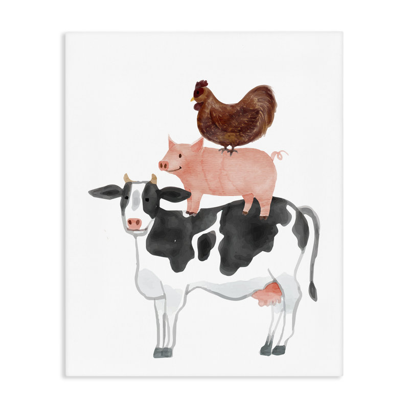 «Farm Animal Stack Whimsy», conception par Kim Allen, H 20 po x l 16 po