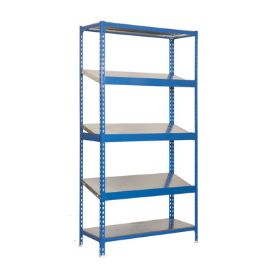 100cm W Steel Height -Adjustable Shelving Unit
