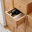Armoire de rangement en chêne massif pour table de chevet - Quatre tiroirs