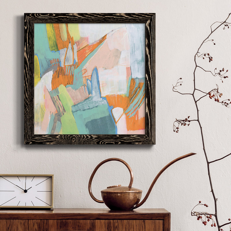 Candied Sherbet II - Toile encadrée de qualité supérieure - prête à être accrochée, H 34,5 po x l 34,5 po x P 1 po