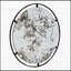 Miroir rond Theodor avec design industriel et cadre en métal pour décoration murale