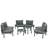 Perica 8-Piece Curved Outdoor Sectional Set With PE Wicker And Aluminum Frame-115762719-115762717