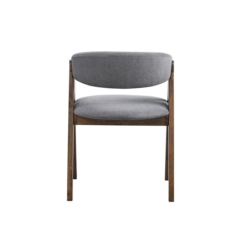 Chaise d'appoint rembourrée grise moderne Modern