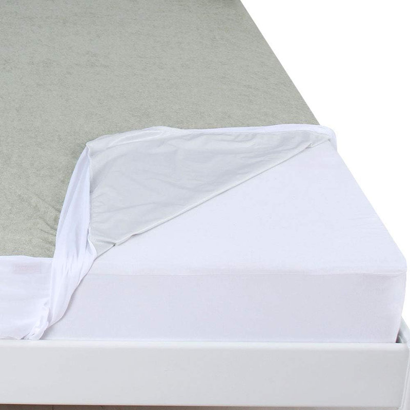 Adreille Copper Infused Bamboo Terry Waterproof Mattress Protector - King Size, 153 x 200 cm