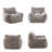 Single Casual Back Support Bean Bag Sofa for Adults and Kids-1870456617