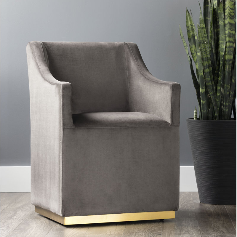 Beatriz Upholstered Accent Chair - Grey, Gray