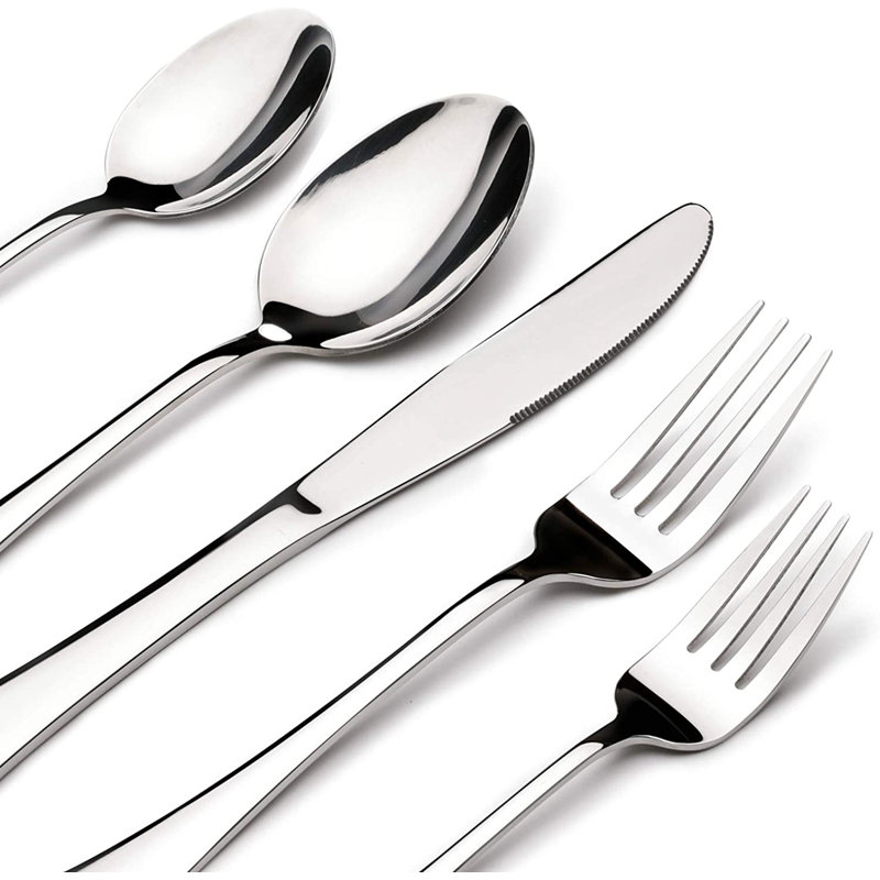 Latitude Run® Stainless Steel Flatware Set - Service for 8