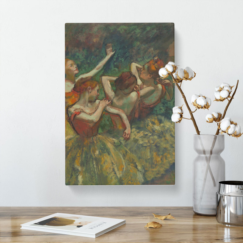 Four Ballet Ballerina Dancers Vol.2 by Edgar Degas - Wrapped Canvas, 91cm H x 60cm W x 3cm D