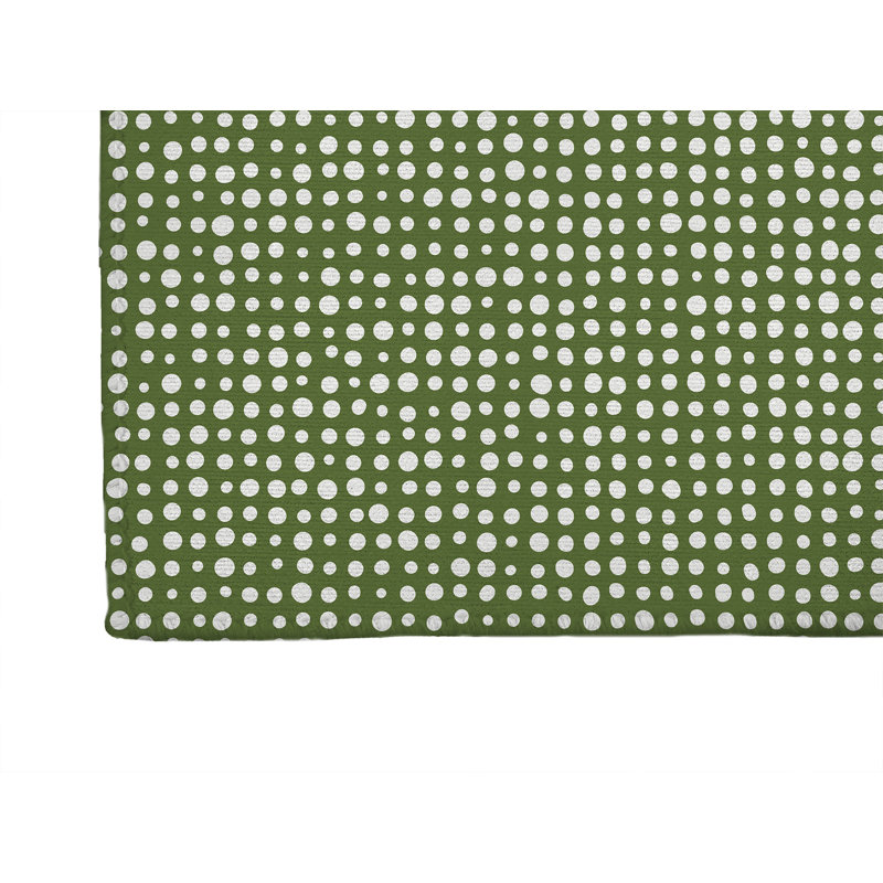 Tapis de cuisine à profil bas, Rectangulaire 3 pi x 5 pi, Vert olive
