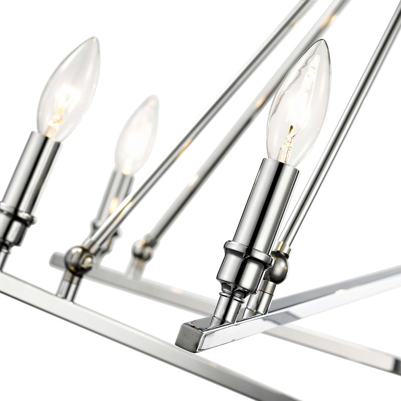 Gilberte 6 - Light Dimmable Tiered Chandelier, Chrome