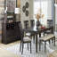 Ensemble de 2 chaises d'appoint au fini brun foncé
