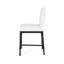Tabouret de comptoir blanc à boutons - Bois moderne industriel l 21,2 po x P 23 po H 38,8 po (2)