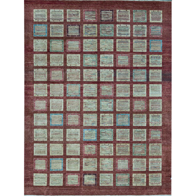 Pakistan Gabeh Wool Patchwork Area Rug