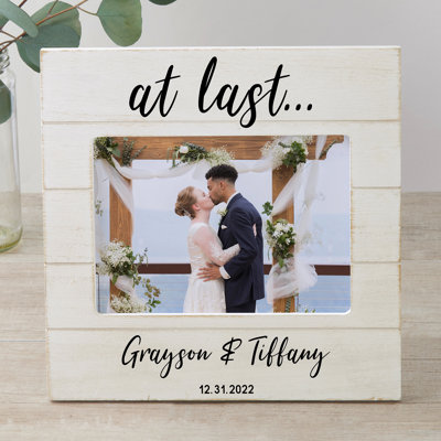 At Last… Wood Matte Picture Frame