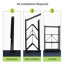 Jahod 5-Tier Foldable Metal Shelving Unit with Wheels-1034127964-1037206104
