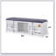 Banc Cargo en tissu et finition blanche avec rangement-1788262375
