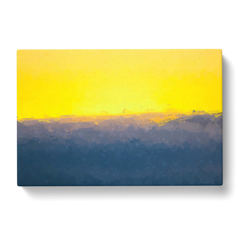 Valley Of Clouds In Abstract - Wrapped Canvas Print, 40cm H x 60cm W x 3cm D