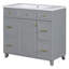 Meuble-lavabo simple 36 po avec plateau Zier