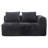Minimalist modular sofa in premium wrinkle-resistant display fabric with ergonomic design-81737650