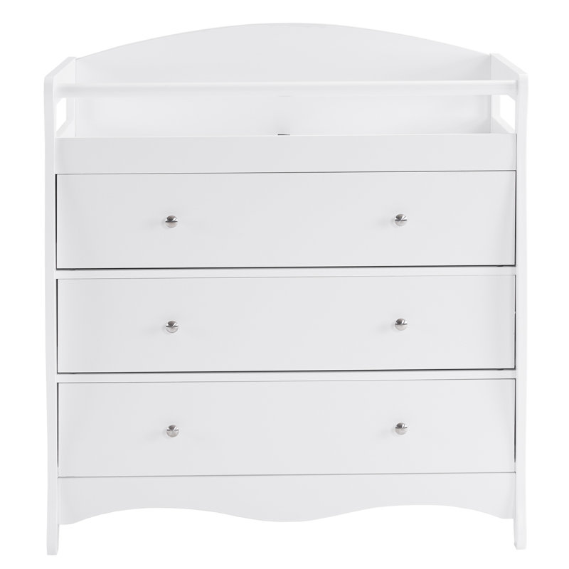 Eli Changing Table Dresser, White
