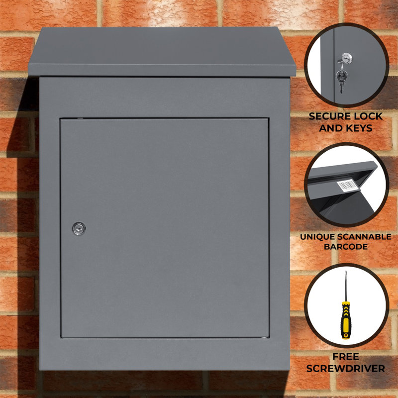 Lorilea Steel Wall Mounted Post Box