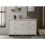 Commode de rangement à 6 tiroirs avec poignées en métal-2036009783