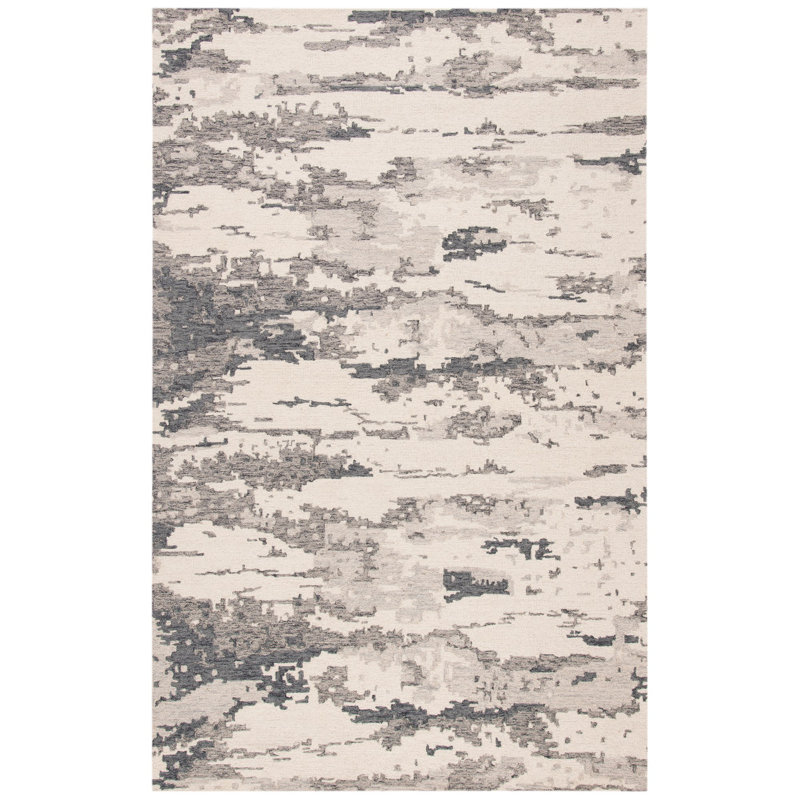 Jahiem Handmade Tufted Wool Multicolor Area Rug, Rectangle 2'3" x 4'