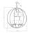 Demontrey 9 - Light Steel Dimmable Lantern Globe Chandelier