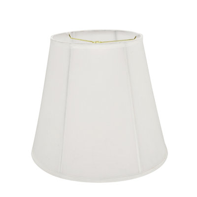 Abat-jour en coton cloche de 14 po (araignée) blanc cassé