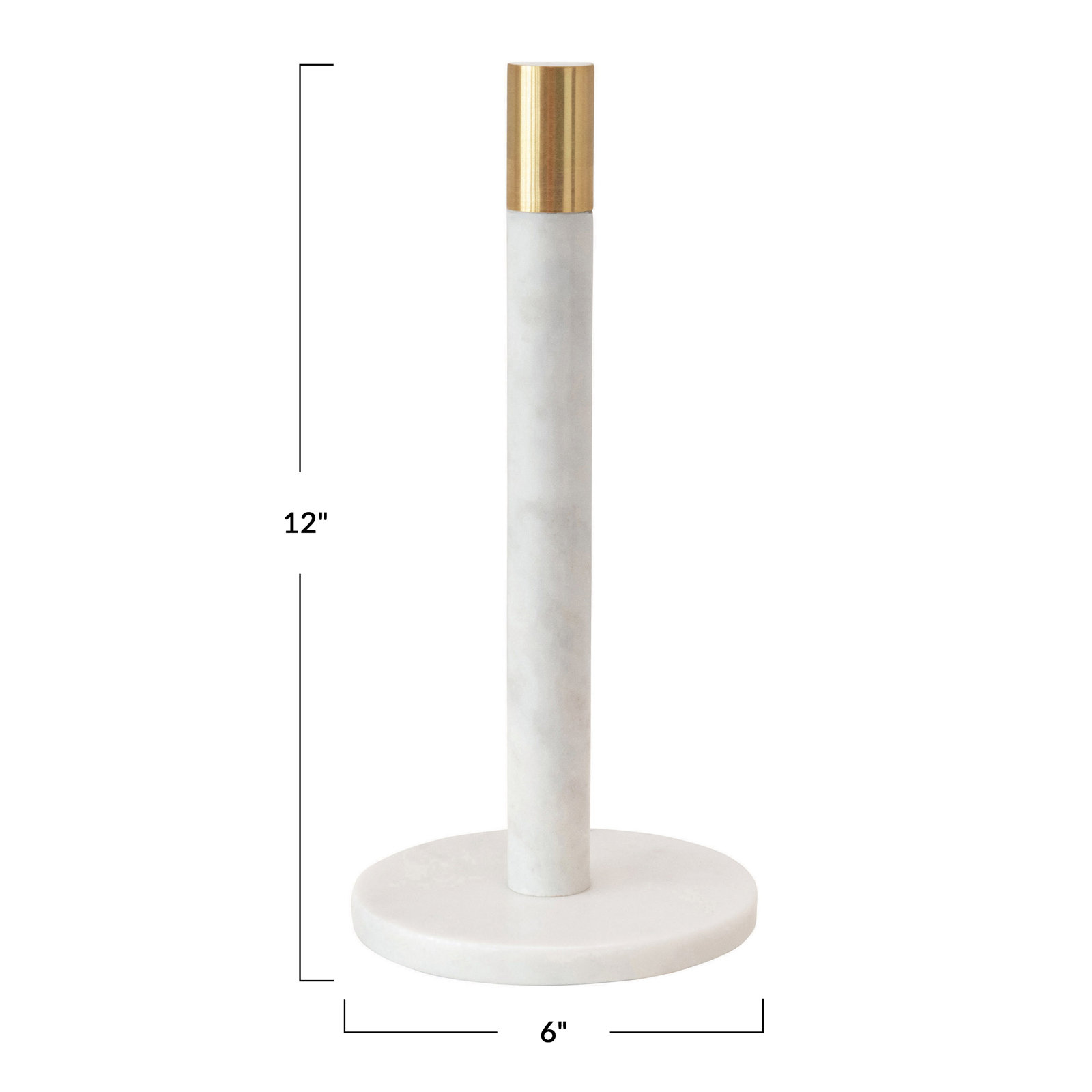 Kinnison Paper Towel Holder, White