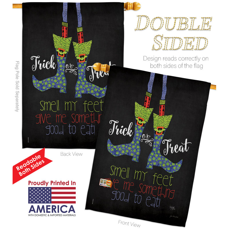 Ensemble de drapeaux en polyester 40 x 28 po Smell My Feet