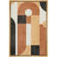 Style Mid-Century des années 1960, collage de Polygones bruns, formes géométriques abstraites Boho-100707970-100707971
