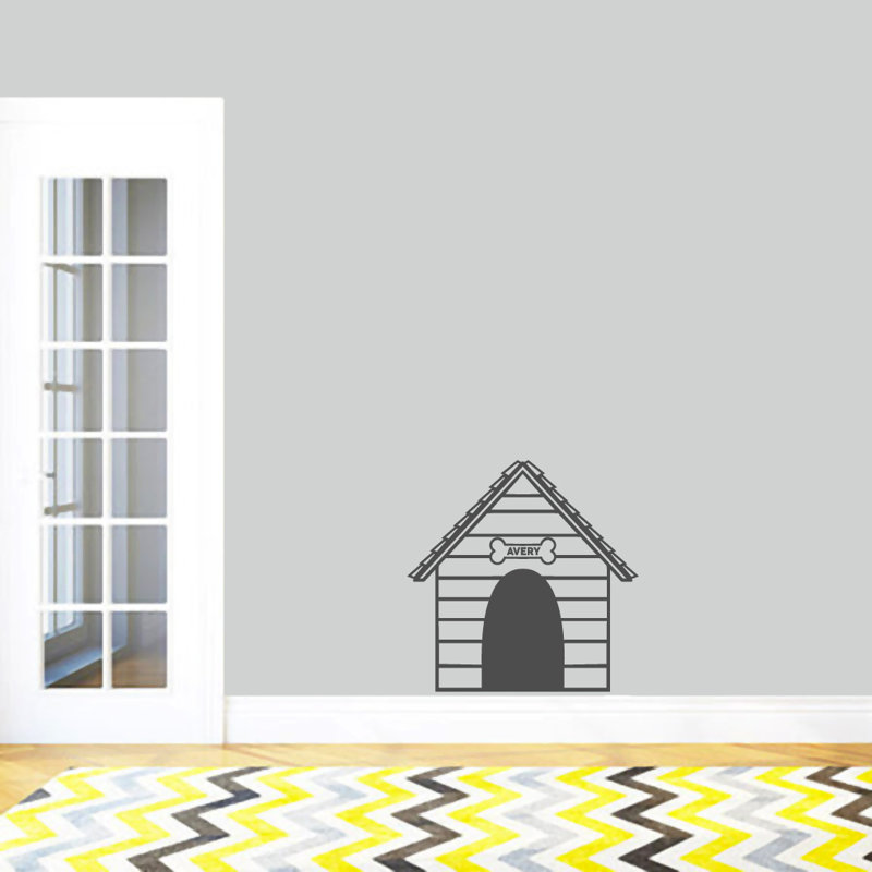 Adhésif décoratif maison de chien, Oui, Gris foncé
