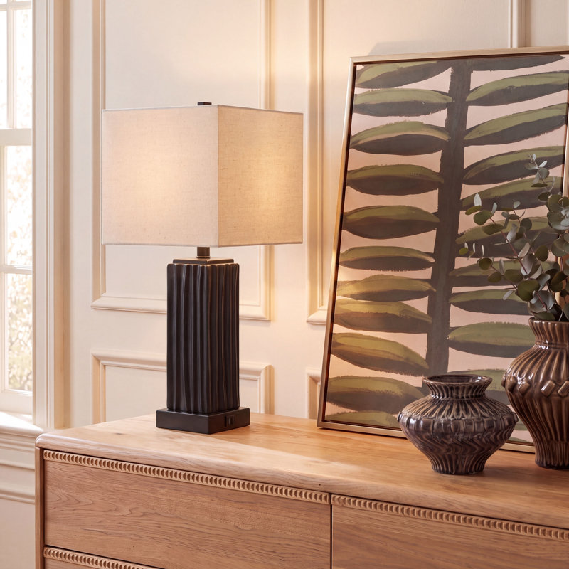 Park 24 Inch Table Lamp with USB Port