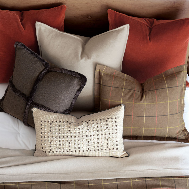 Lumbar Pillow Cover & Insert, Gilmer Brulee, Faux Down