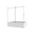 Frameless One Fixed And One Shifted Shower Door,70MM 304 Stainless Steel Large Pulleys With Adjustable Soft Closing Function,With Nano Easy Cleaning,Stick Explosion-Proof Menbrance-123810719