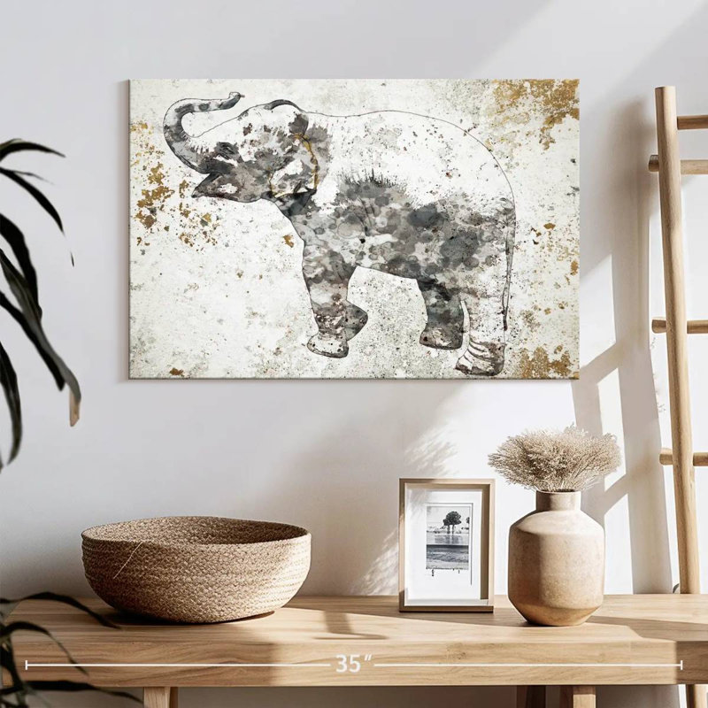 Bébé éléphant Brampt trompette, H 16 po x l 24 po