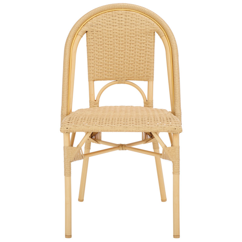 Torino Outdoor Dining Side Chair, Natural Wash/Coffee