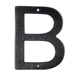 Villa 4'' H Brass House Letter